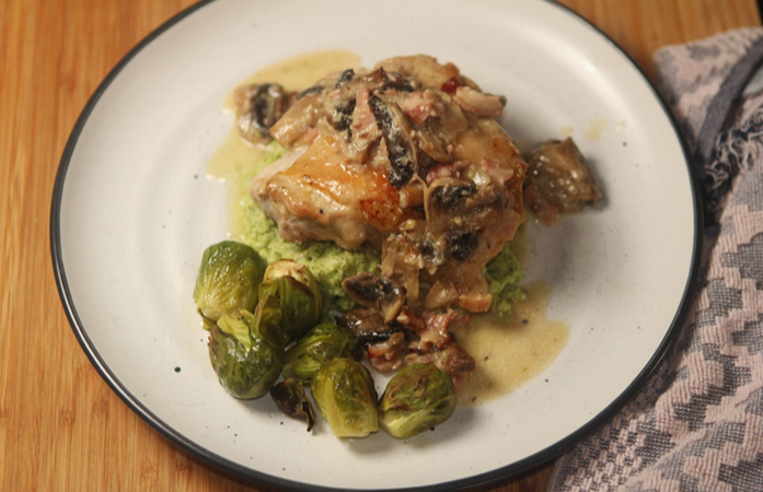 Chicken Bacon and Mushroom Casserole Recipe | Easy Family Dinner