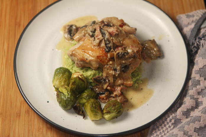 Chicken Bacon and Mushroom Casserole Recipe | Easy Family Dinner