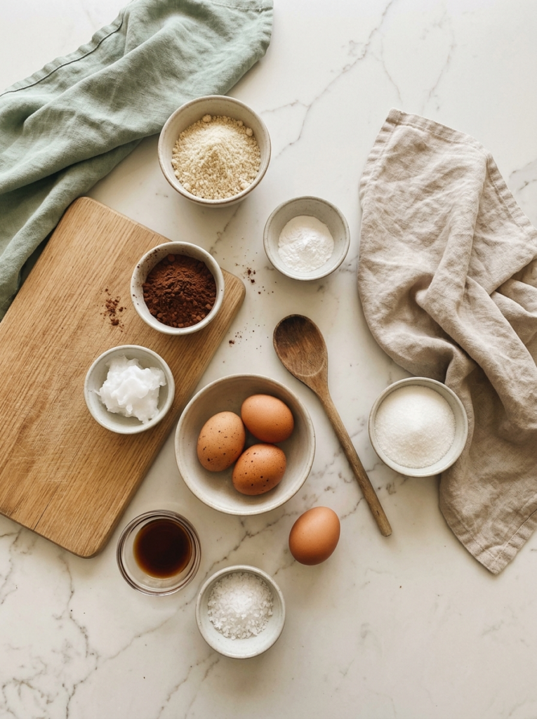 Ingredients for Adaptable Chocolate Brownie Recipe