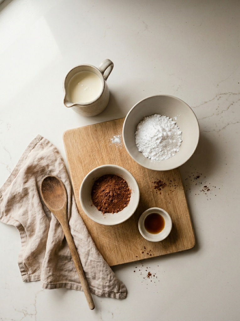 Ingredients for Chocolate Mousse recipe