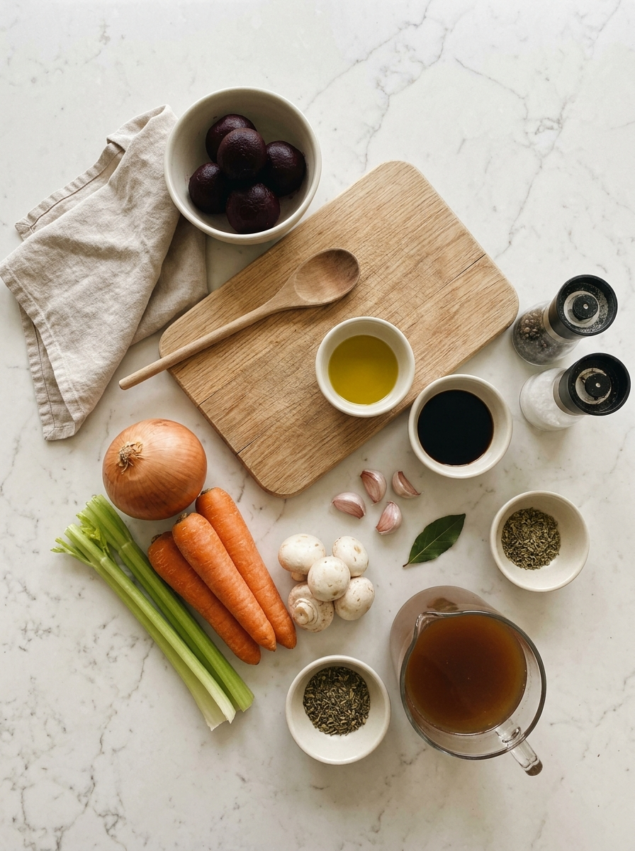 Ingredients for Nightshade-free pasta sauce recipe, tomato free sauce