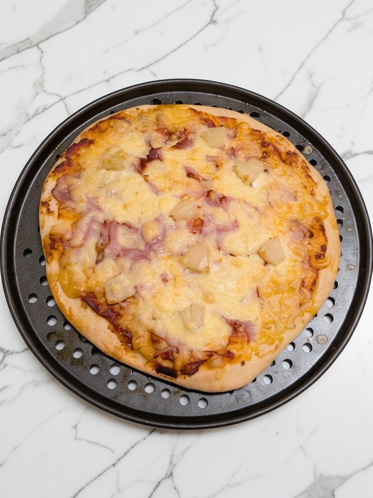 easy pizza dough recipe, cooked pizza