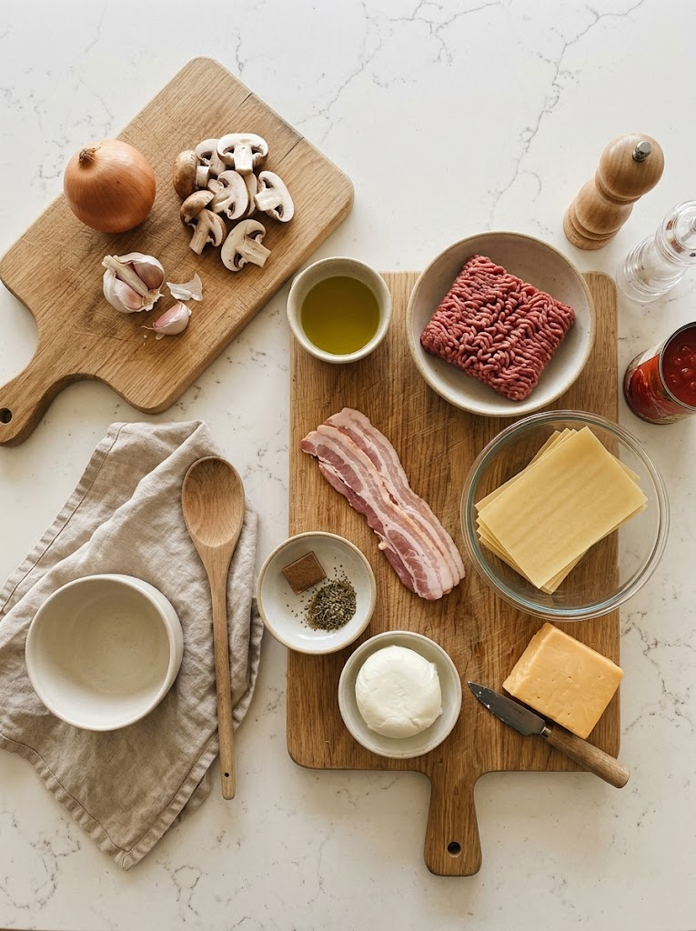 open lasagne ingredients adaptable cooking