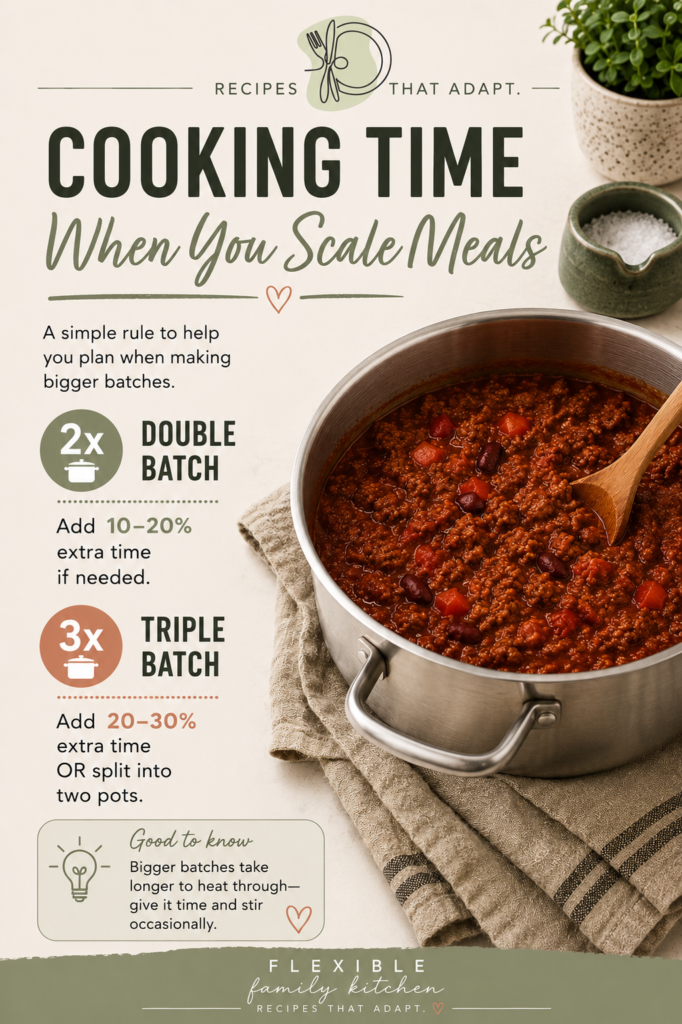 Bulk cooking how to double and triple recipes