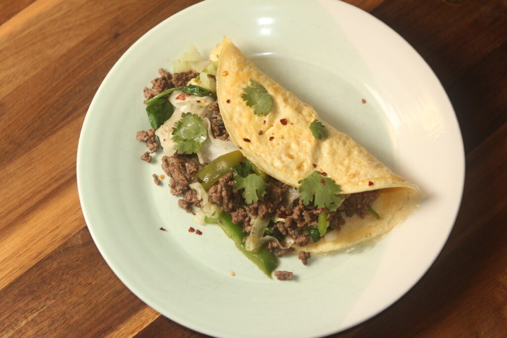 Korean beef omelette 
